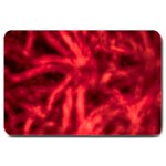 Cadmium Red Abstract Stars Large Doormat 