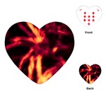 Lava Abstract Stars Playing Cards Single Design (Heart)
