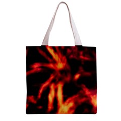 Lava Abstract Stars Zipper Grocery Tote Bag from ArtsNow.com Back