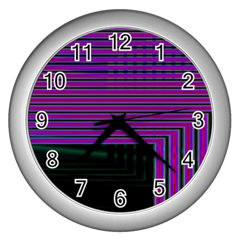 Gradient Wall Clock (Silver) from ArtsNow.com Front