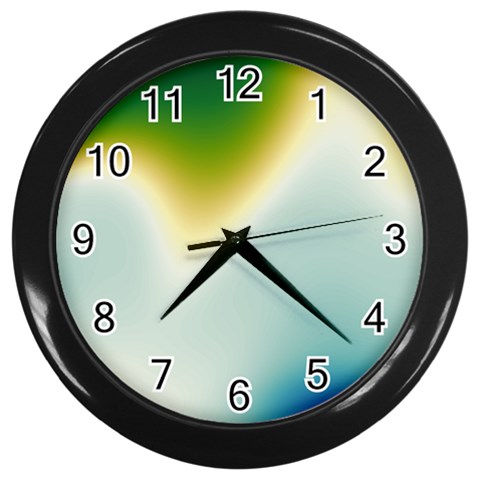 Gradientcolors Wall Clock (Black) from ArtsNow.com Front