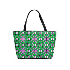 Abstract Illustration With Eyes Classic Shoulder Handbag from ArtsNow.com Front