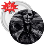 Bw Creepy Fantasy Scene Artwork 3  Buttons (10 pack) 