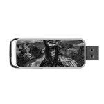 Bw Creepy Fantasy Scene Artwork Portable USB Flash (One Side)