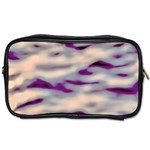 Orange  Waves Abstract Series No1 Toiletries Bag (One Side)