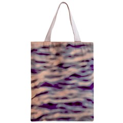 Orange  Waves Abstract Series No1 Zipper Classic Tote Bag from ArtsNow.com Front