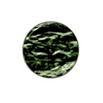 Green  Waves Abstract Series No5 Hat Clip Ball Marker (4 pack)