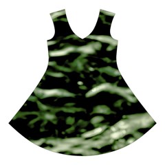 Green  Waves Abstract Series No5 Short Sleeve V Front