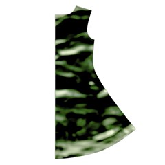 Green  Waves Abstract Series No5 Long Sleeve Velvet V Back Right