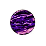Purple  Waves Abstract Series No1 Hat Clip Ball Marker (4 pack)