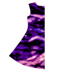 Purple  Waves Abstract Series No1 Short Sleeve V Back Left