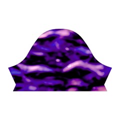 Purple  Waves Abstract Series No1 Short Sleeve V Left Sleeve