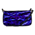 Purple  Waves Abstract Series No2 Shoulder Clutch Bag