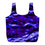 Purple  Waves Abstract Series No2 Full Print Recycle Bag (L)