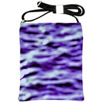 Purple  Waves Abstract Series No3 Shoulder Sling Bag