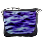 Purple  Waves Abstract Series No3 Messenger Bag