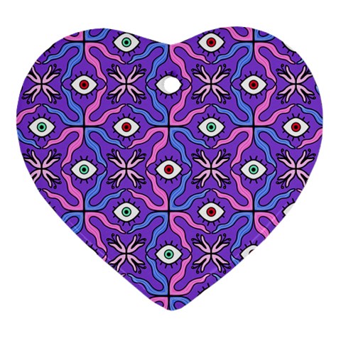 Abstract Illustration With Eyes Ornament (Heart) from ArtsNow.com Front