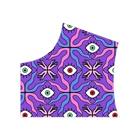 Abstract Illustration With Eyes Women s Button Up Vest from ArtsNow.com Top Left