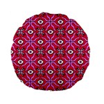 Abstract Illustration With Eyes Standard 15  Premium Flano Round Cushions