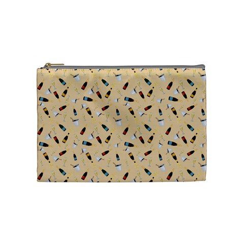 Festive Champagne Cosmetic Bag (Medium) from ArtsNow.com Front