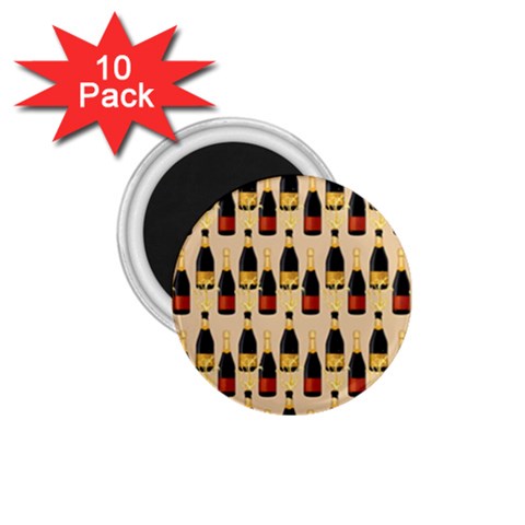 Champagne For The Holiday 1.75  Magnets (10 pack)  from ArtsNow.com Front