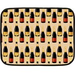 Champagne For The Holiday Double Sided Fleece Blanket (Mini) 