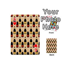 Champagne For The Holiday Playing Cards 54 Designs (Mini) from ArtsNow.com Front - Heart6