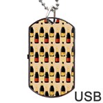 Champagne For The Holiday Dog Tag USB Flash (Two Sides)