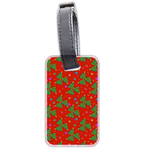 Christmas Trees Luggage Tag (two sides) from ArtsNow.com Front