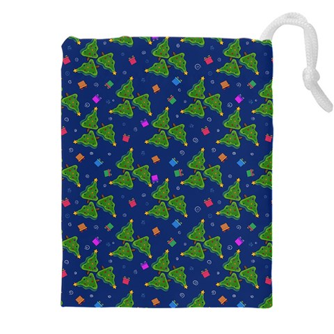Christmas Trees Drawstring Pouch (5XL) from ArtsNow.com Front