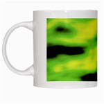 Green  Waves Abstract Series No12 White Mugs
