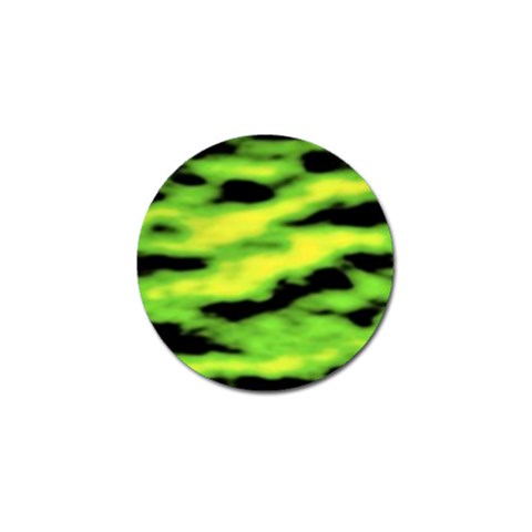 Green  Waves Abstract Series No12 Golf Ball Marker from ArtsNow.com Front