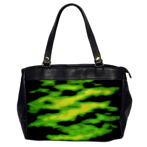 Green  Waves Abstract Series No12 Oversize Office Handbag from ArtsNow.com Front
