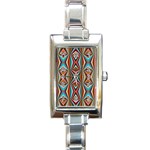 Digital Illusion Rectangle Italian Charm Watch