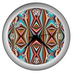 Digital Illusion Wall Clock (Silver)