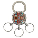 Digital Illusion 3-Ring Key Chain