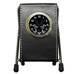 Digital Illusion Pen Holder Desk Clock