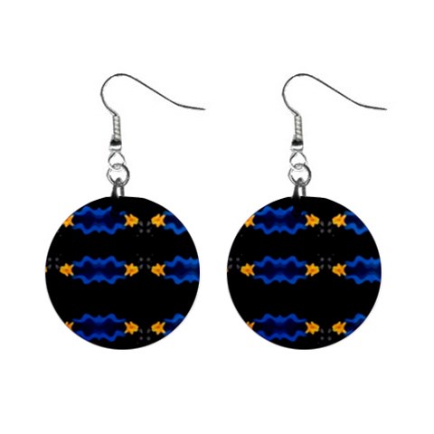 Digital Illusion Mini Button Earrings from ArtsNow.com Front