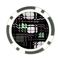 Digital Illusion Poker Chip Card Guard from ArtsNow.com Front