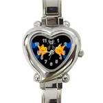 Digital Illusion Heart Italian Charm Watch