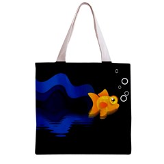 Digital Illusion Zipper Grocery Tote Bag from ArtsNow.com Front