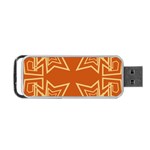 Abstract pattern geometric backgrounds   Portable USB Flash (One Side)