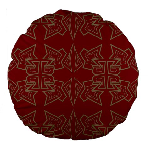 Abstract pattern geometric backgrounds   Large 18  Premium Flano Round Cushions from ArtsNow.com Front