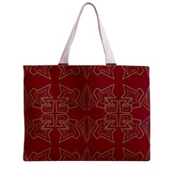 Abstract pattern geometric backgrounds   Zipper Mini Tote Bag from ArtsNow.com Back