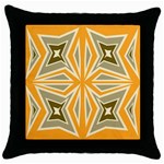 Abstract pattern geometric backgrounds   Throw Pillow Case (Black)