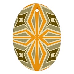 Abstract pattern geometric backgrounds   Oval Ornament (Two Sides) from ArtsNow.com Back