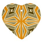 Abstract pattern geometric backgrounds   Heart Ornament (Two Sides)