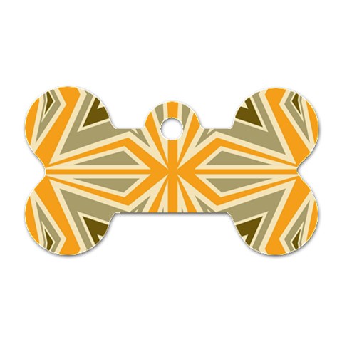 Abstract pattern geometric backgrounds   Dog Tag Bone (Two Sides) from ArtsNow.com Front