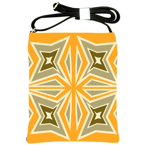 Abstract pattern geometric backgrounds   Shoulder Sling Bag from ArtsNow.com Front