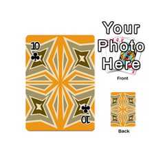 Abstract pattern geometric backgrounds   Playing Cards 54 Designs (Mini) from ArtsNow.com Front - Club10